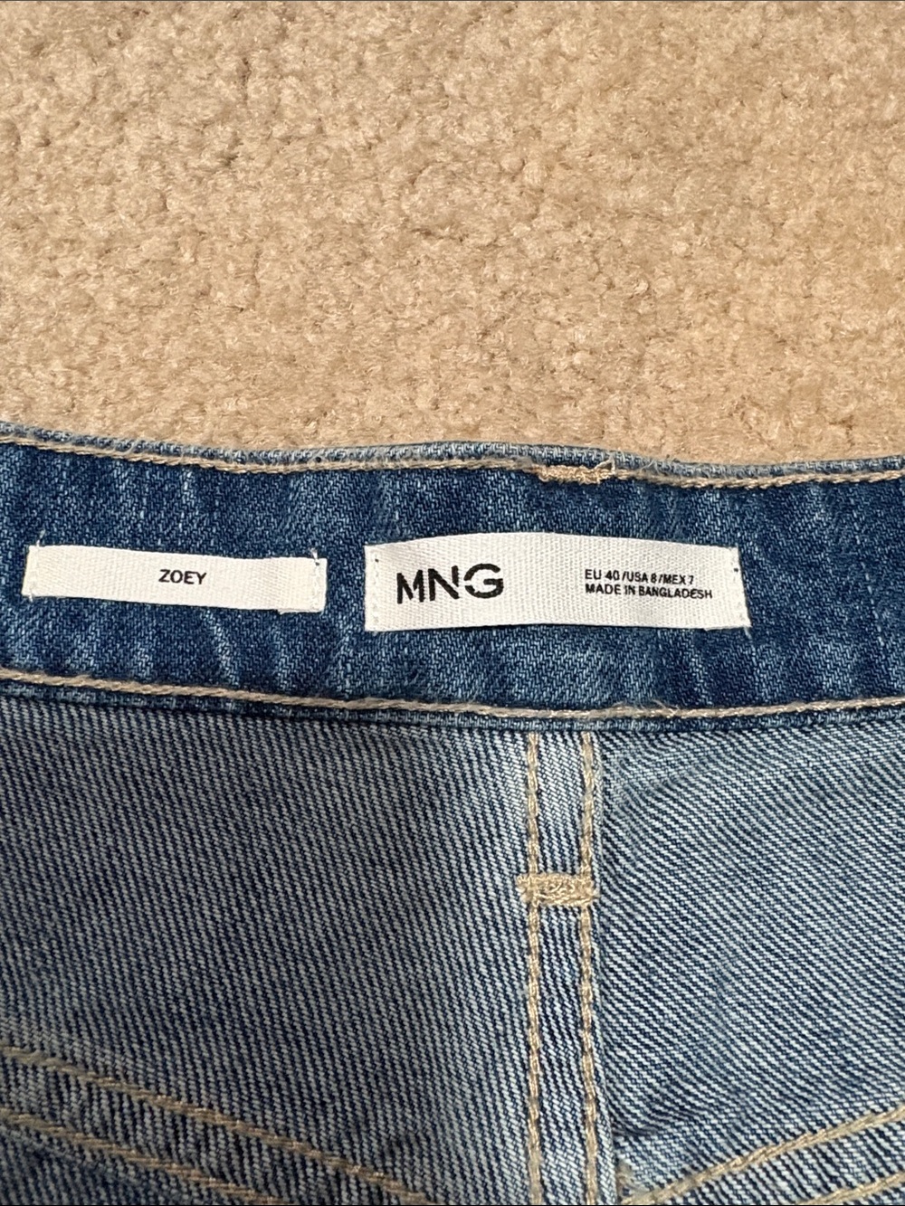 Mango Men's Light Blue Slim Straight Jeans - Zoey
